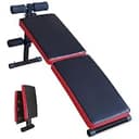 GYMFLEX 腹筋ベンチ ホームシットアップ 折りたたみ 腹筋台 トレーニング ベンチ 背筋 レッグレイズ バックエクステンション角度調整 筋トレ 宅トレ 折りたたみ式 省スペース収納 コンパクト (Red)