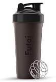 Futai プロテインシェイカー X 1300ml(メモリ1000ml) ブラック 水筒 ウォーターボトル スポーツボトル