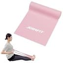 ストレッチバンド ピンク【JOINFIT】初心者向け 2m トレーニングチューブ フレックスバンド ピラティスバンド ヨガ 説明書付 スキマ時間 体幹を引き締める インナーマッスルを鍛える 自宅でエクササイズに最適 猫背 二の腕 胸 肩甲骨 太もも 腹筋 筋トレ ダイエット ストレッチ シェイプアップ