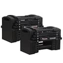 【初心者、歓迎。】 TOPFILM ブロックダンベル ダンベル 可変式 23kg 26kg 42kg 【JAPAN BRAND】 (【23kg】ALL BLACK ×2)
