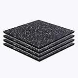NINGBO YOUTU トレーニング マット ラバートレーニングマット ゴムマット ジムマット 50cm*50cm*15mm 筋トレ マット ジム フロアマット ラバーマット エクササイズ フィットネス ダンベルマット 衝撃吸収 防音 防振 床保護 抗菌 高硬度 高密度 業務用 専用ジョイント (2枚セット ホワイト) 3.3kg