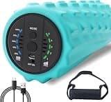 COOBST 振動フォームローラー 電動フォームローラー 5段階強度切替 充電式 バッテリー内蔵 高耐久 EVAソリッドコア フィットネス ヨガ スポーツ リカバリ キャリーバッグ付属 1.8kg
