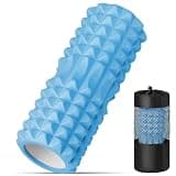 EXMMCZLDD フォームローラー 筋膜リリース 300KG耐荷重 セット フィットネス トレーニング器具 筋肉ほぐし ローラー ストレッチ用品 エクササイズ 持ち運び便利 収納袋付き (ライトブルー) 300kg