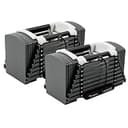 【初心者、歓迎。】 TOPFILM ブロックダンベル ダンベル 可変式 23kg 26kg 42kg 【JAPAN BRAND】 (【26kg】BLACK×WHITE ×2)