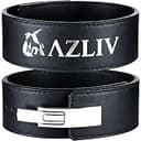 AZLIV レバーベルト LEX Standard 【ワンタッチレバー王道設計モデル】10mm レバーアクション トレーニングベルト パワーベルト アズリブ レックス スタンダード (ブラック, L)