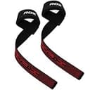 RDX リストストラップ リフティングストラップ トレーニング ジム 用 初心者~プロ対応 滑り止めパッド付き 両手 メンズ レディース 日本正規品 (ブラック)