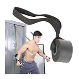 Haixifry 抵抗バンド ドアアンカー トレーニングチューブ ゴムチューブ フィット 安全 高耐久 体操 筋肉トレーニング 筋運動用 自宅 外出 ホテルの部屋 取り付け簡単 男女兼用