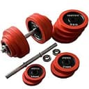 IROTEC(アイロテック) ラバー ダンベル 60KG セット (片手30kg×2個)/ 筋トレ ベンチプレス 筋力 トレーニング ダンベル アレー
