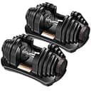 【日本企業】ダンベル 可変式 24kg/40kg アジャスタブルダンベル 1個/2個セット 15/17段階調節 3秒で重量調整 クイックダンベル 筋トレ A01 (黒, 40kg×2)