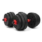 サンパーシー 可変式 ダンベルセット 10kg 2個セット 総計20kg バーベル 筋トレ ダンベル スポーツ 男女 室内 トレーニング ベンチ 女性 (de072) 10kg