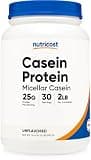 Nutricost カゼイン プロテイン 2LB (無香料) 30回分 非GMO グルテンフリー 24g