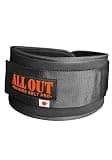 ALL OUT POWER GRIP PRO トレーニングベルト パワーベルト リフティングベルト オールアウト 筋トレ 男女兼用 腰 (M, ブラック)