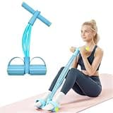 NEICOOK トレーニングチューブ ストレッチバンド ペダル付き 脚 腕 肩 肩甲骨 高弾性 滑り止め 姿勢矯正 筋力増強 猫背矯正 ゴム 筋トレ ベルト ダイエットグッズ 自宅 ダイエット エクササイズ シェイプアップ 筋力 握力 強化 リハビリ (ブルー) 22.7kg