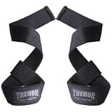 TRUHOR TRUHOR 高強度 リストストラップ 筋トレ リフティングストラップ 2個セット 60cm パット付き 男女兼用 ベンチプレス 握力補助 筋トレ グリップ (ダークグレー)