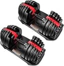 MOJEER ダンベル 可変式 24kg/40kg アジャスタブルダンベル 1個/2個セット 2.5~24kg/5~40kg 15/17段階調節 5秒で重量調整 クイックダンベル 自宅 筋トレ DST (赤, 24kg×2)