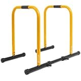 ProsourceFit Dip Stand Station, Heavy Duty Ultimate Body Press Bar with Safety Connector for Tricep Dips