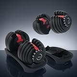 TOP FILM ダンベル 可変式 可変式ダンベル 24kg 40kg 2個セット アジャスタブルダンベル 15/17段階 トレーニング フィットネス 筋トレ エクササイズ 鉄アレイ ダンベルセット ウエイト 自宅 筋トレグッズ (24kg×2個 ) 24kg
