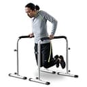 FIELDOOR ディップススタンド 高さ5段階 【安全性の高いダブルロック採用】 耐荷重150kg 握りやすいグリップ 負担軽減 筋トレ トレーニング フィットネス ディップスバー