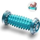 足裏 マッサージ フットローラー【2022最新改良】BRONC フットマッサージャー疲労回復 むくみ あしつぼマット 青竹踏み 足ツボ 足つぼ 足底筋膜 お持ち運び便利 自宅 オフィス用 足つぼローラー (グリーン)