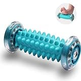 BRONC 足裏 マッサージ フットローラー BRONC フットマッサージャー疲労回復 むくみ あしつぼマット 青竹踏み 足ツボ 足つぼ 足底筋膜 お持ち運び便利 自宅 オフィス用 足つぼローラー (グリーン)