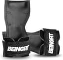 Beingfit パワーグリップ 筋トレ ジム 握力グリップ 筋トレグッズ グローブ 正規品 2個セット 男女兼用 トレーニングギア デッドリフト (ブラック)