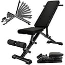 BARWING(バーウィング) 可変式 トレーニングベンチ 4WAY インクラインベンチ アジャスタブル デクラインベンチ 折り畳み フラットベンチ ベンチプレス 角度調節簡単 筋トレ 収納便利 ベンチプレス (ブラック)
