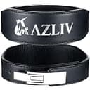 AZLIV レバーベルト LEX Tapered 【可動域重視レバーアクション】 10mm ナロー レバーアクション トレーニングベルト パワーベルト アズリブ レックス テパード (ブラック, L)