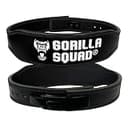 GORILLA SQUAD レバーアクションベルト ナロータイプ【肋骨への干渉がない】パワーベルト レザーベルト リフティングベルト(L/ブラック)