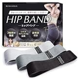 Buranous ヒップバンド エクササイズバンド トレーニングバンド BURANOUS (ブラック系)