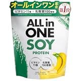 AMBiQUE アンビーク AMBiQUE ソイプロテイン 1kg 乳酸菌100億個 ビタミン11種配合 SOY 大豆 植物性プロテイン ダイエットシェイク 置き換え (1kg, バナナ) 1kg