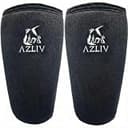 AZLIV ニースリーブ PRO 【国産最高峰ネオプレン】 7mm アズリブ 筋トレ 膝サポーター スクワット ジム 高密度 左右セット PRO仕様 (シルバー, S)