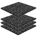 KaRaDaStyle ゴムマット ジムマット 20mm 防音 防振 床 ホームジム 筋トレ ダンベル トレーニング 衝撃吸収 ラバー gym mat 50角 (4枚セット/ホワイト)