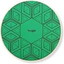 イエスフォーオール(Yes4All) バランストレーナーボード ターコイズ(キューブ模様) 360度回転 多用途木製ウォブル 【日本正規輸入品】