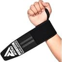 RDX リストラップ WAH-W2 筋トレ 手首 保護 サポーター ジム トレーニング用 メンズ レディース ブラック ピンク ホワイト グリーン オレンジ (ブラック/グレー)