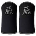 AZLIV 3mm エルボースリーブ 【動きを妨げない可動域モデル】 エルボーサポーター 肘サポーター ジム 筋トレ ウエイトトレーニング ベンチプレス (黒, XS)
