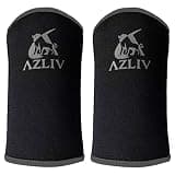 AZLIV 3mm エルボースリーブ エルボーサポーター 肘サポーター ジム 筋トレ ウエイトトレーニング ベンチプレス (黒, XS)