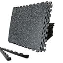 KRTD ジムマット 大判トレーニング 筋トレマット 60×60cm 厚さ2cm 2層構造 ジョイント ゴム 床保護 防音 衝撃吸収 耐震 キズ防止 ホームジム ダンベル エクササイズ ランニングマシン