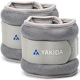 YAKIDA アンクルウェイト おもり 筋トレ 足首 重り ウォーキング 在宅筋トレ ジョギング 男女兼用 0.5kgX2 グレー 500g